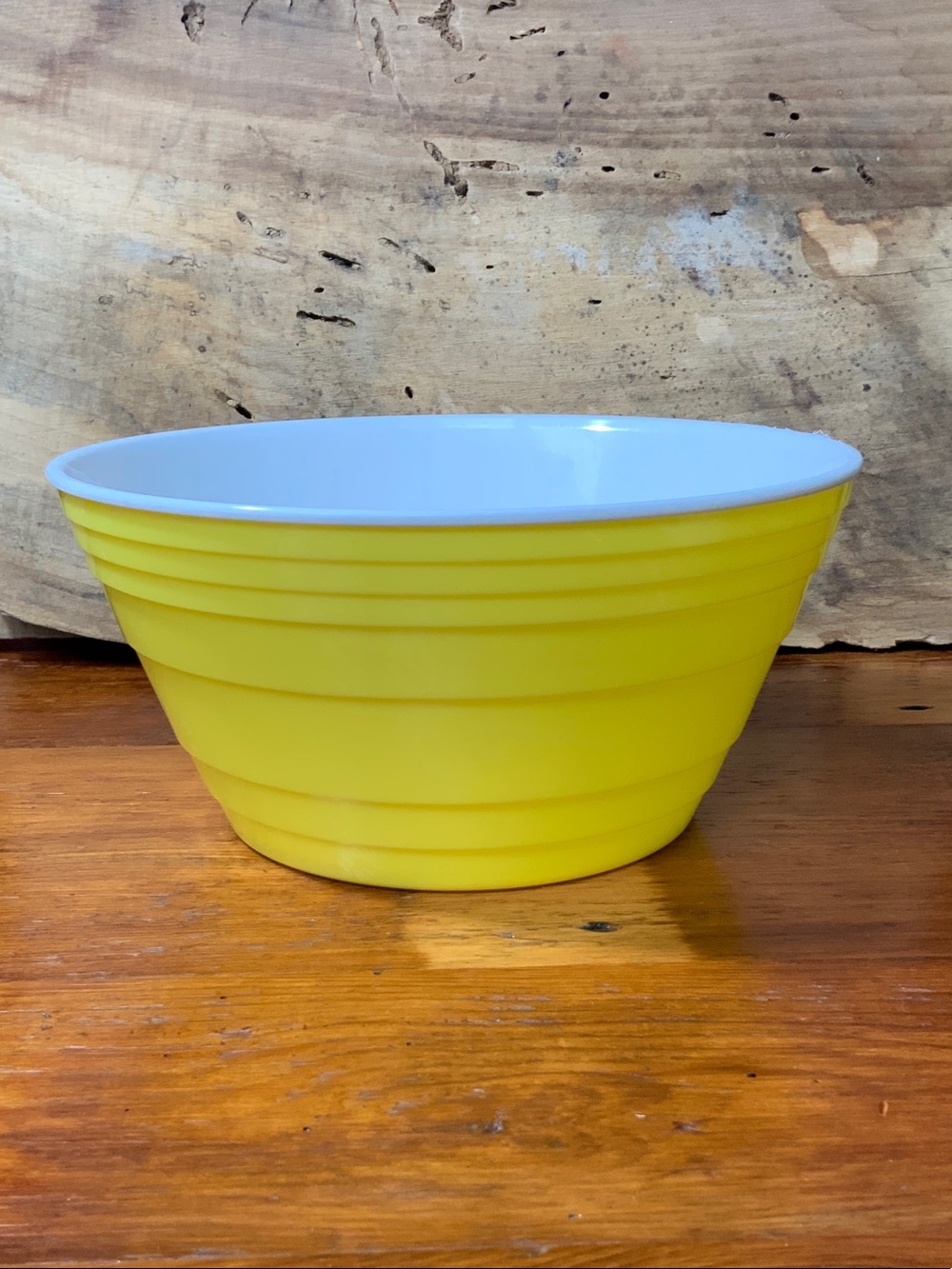 Yellow Plastic Serving Bowl - Bright Yellow Home Dining Bowl